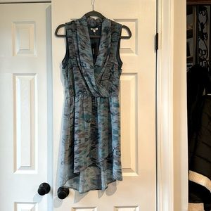 Dress - NWT Buffalo brand Hi-lo style Blue tie dye Cross over neckline